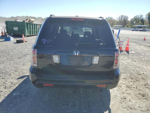 5FNYF28616B033895 - 2006 HONDA PILOT EX BLACK photo 6