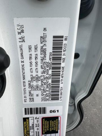 3TYAX5GN1MT032459 - 2021 TOYOTA TACOMA DOUBLE CAB თეთრი ფოტო 10