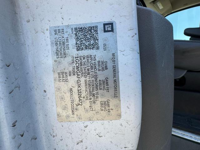 1GCWGAFG7K1326472 - 2019 CHEVROLET EXPRESS G2 თეთრი ფოტო 10