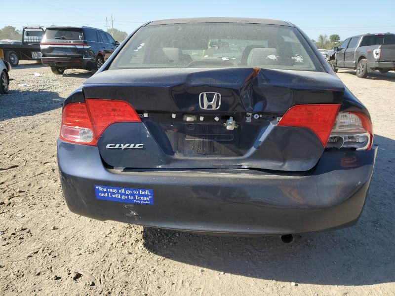 JHMFA16517S002644 - 2007 HONDA CIVIC LX BLUE photo 6