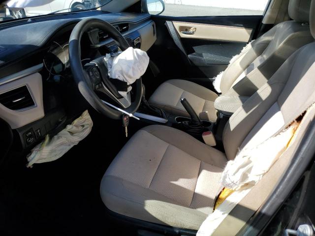 2T1BURHE0FC265128 - 2015 TOYOTA COROLLA L BLACK photo 7