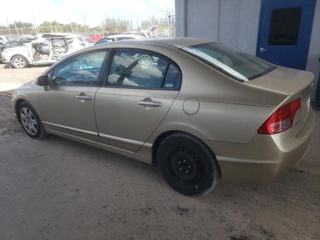 1HGFA16598L027791 - 2008 HONDA CIVIC LX TAN photo 2
