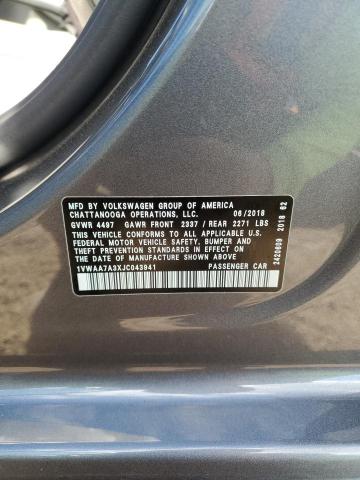 1VWAA7A3XJC043941 - 2018 VOLKSWAGEN PASSAT S GRAY photo 13