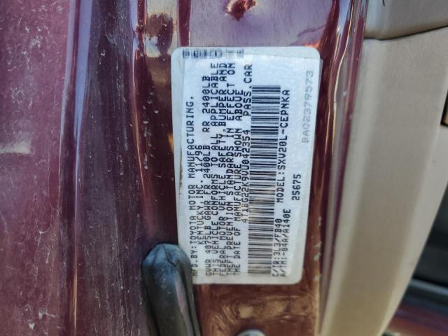 4T1BG22K9VU042354 - 1997 TOYOTA CAMRY CE MAROON photo 13