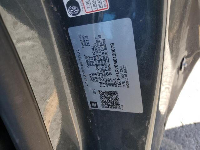 1G1FH1R70M0120078 - 2021 CHEVROLET CAMARO SS 石墨色 照片 12