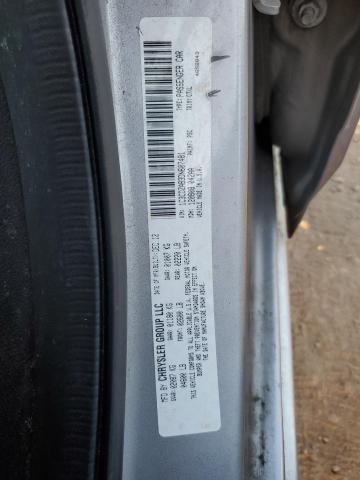 1C3CDZAB3DN607481 - 2013 DODGE AVENGER SE SILVER photo 12