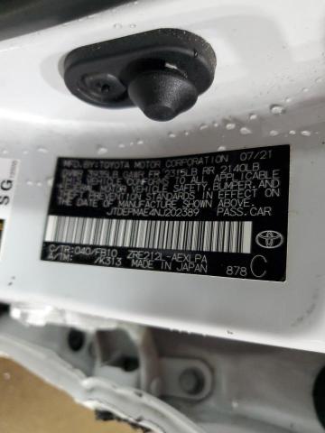 JTDEPMAE4NJ202389 - 2022 TOYOTA COROLLA LE Weiß Foto 12