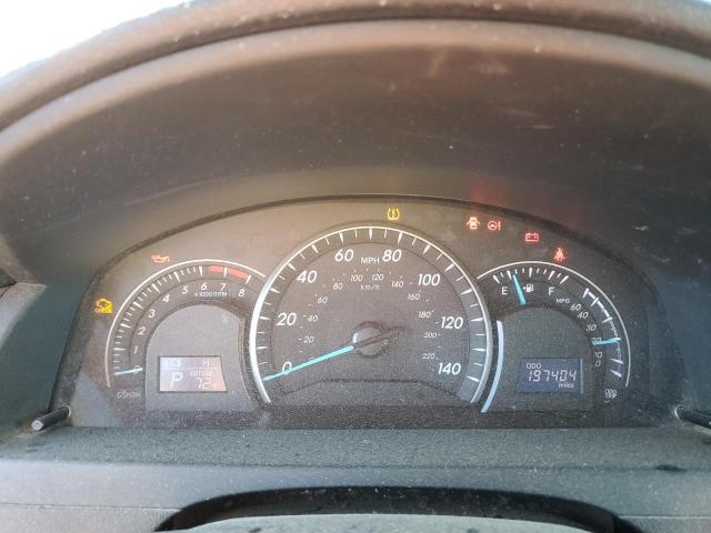 4T4BF1FK8CR203464 - 2012 TOYOTA CAMRY BASE BLACK photo 9