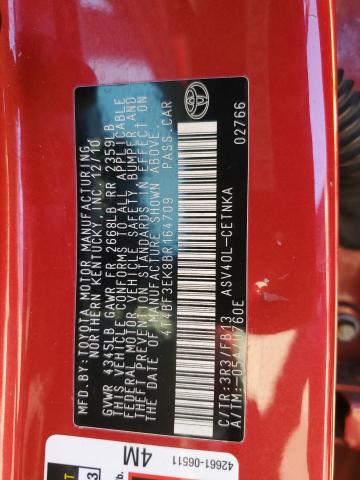 4T4BF3EK8BR164709 - 2011 TOYOTA CAMRY BASE Rot Foto 13
