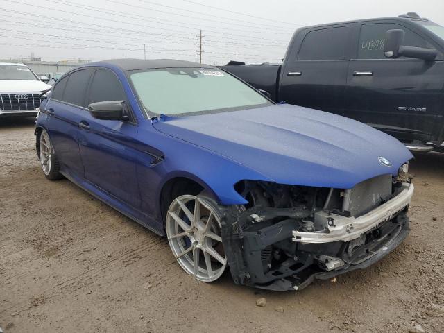 WBSJF0C5XJB283404 - 2018 BMW 5 SERIES Синий фото 4