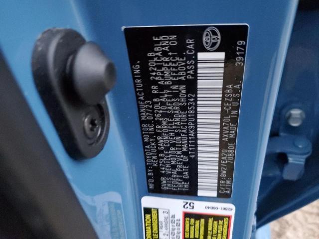 4T1T11AK9PU185342 - 2023 TOYOTA CAMRY SE NIGHT SHADE BLUE photo 13