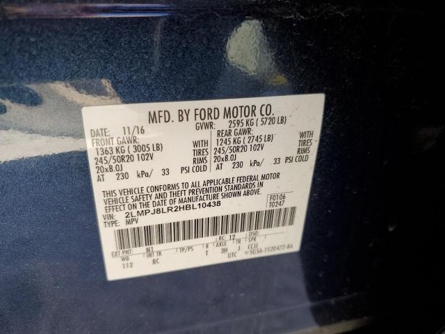 2LMPJ8LR2HBL10438 - 2017 LINCOLN MKX RESERVE Blau Foto 13