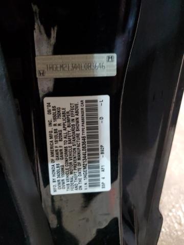 1HGEM21344L083646 - 2004 HONDA CIVIC DX VP BLACK photo 12