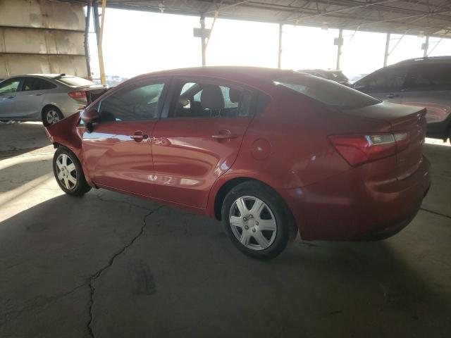 KNADM4A38E6343761 - 2014 KIA RIO LX RED photo 2