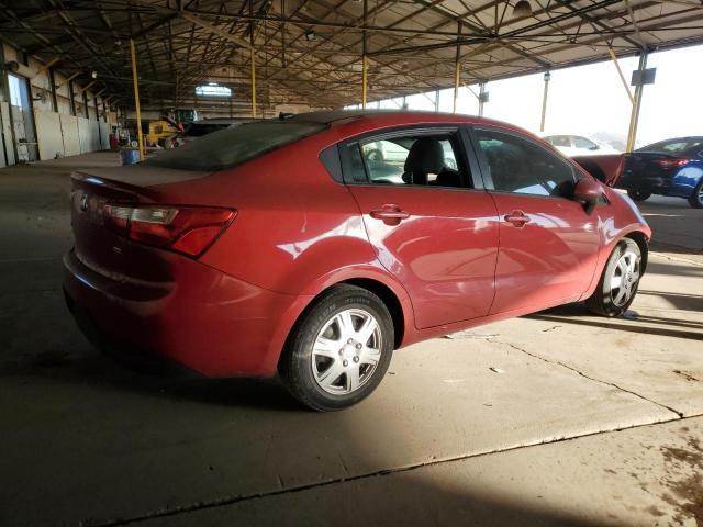 KNADM4A38E6343761 - 2014 KIA RIO LX RED photo 3