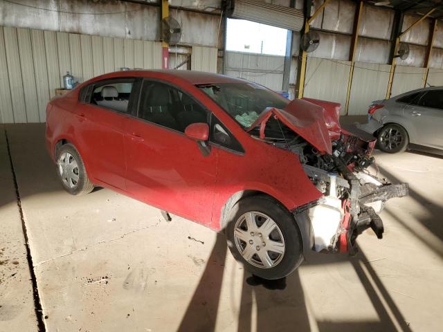 KNADM4A38E6343761 - 2014 KIA RIO LX RED photo 4