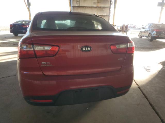 KNADM4A38E6343761 - 2014 KIA RIO LX RED photo 6