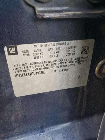 1G11E5SA7GU133763 - 2016 CHEVROLET MALIBU LIM LTZ BLUE photo 12