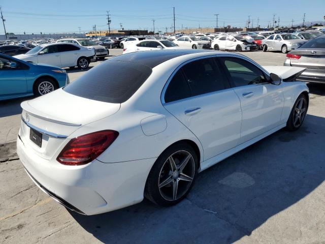 55SWF4JB8GU119974 - 2016 MERCEDES-BENZ C 300 WHITE photo 3