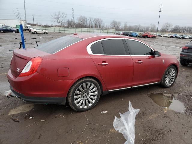 1LNHL9EK0DG617092 - 2013 LINCOLN MKS RED photo 3