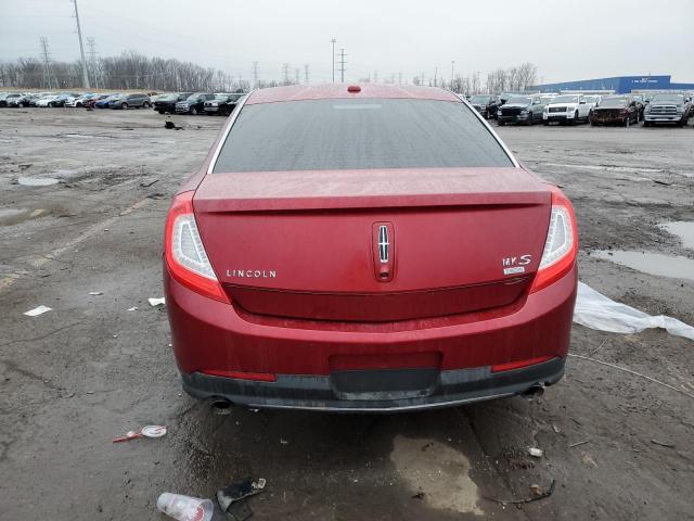 1LNHL9EK0DG617092 - 2013 LINCOLN MKS RED photo 6