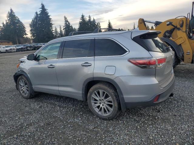 5TDJKRFH9FS162943 - 2015 TOYOTA HIGHLANDER XLE SILVER photo 2