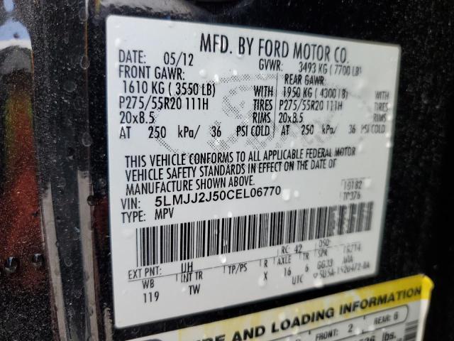 5LMJJ2J50CEL06770 - 2012 LINCOLN NAVIGATOR BLACK photo 13