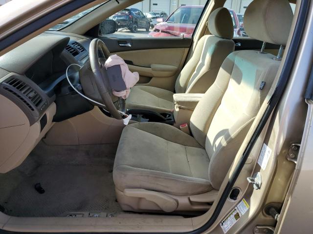1HGCM56476A001451 - 2006 HONDA ACCORD LX BEIGE photo 7