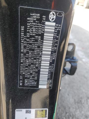 5YFEPMAE2MP220271 - 2021 TOYOTA COROLLA LE Czarny zdjęcie 13