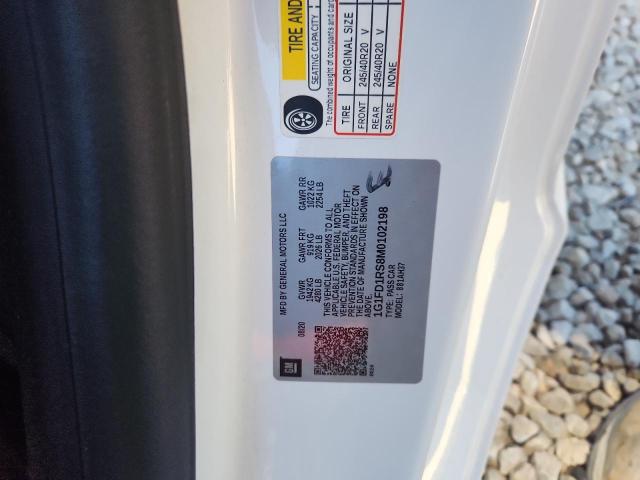 1G1FD1RS8M0102198 - 2021 CHEVROLET CAMARO LT თეთრი ფოტო 12