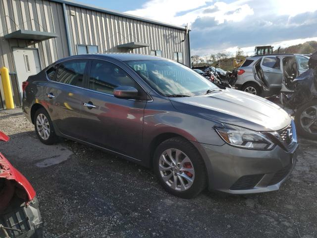 3N1AB7AP8KY233722 - 2019 NISSAN SENTRA S GRAY photo 4