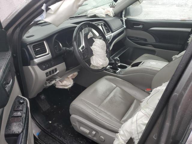 5TDJZRFH6HS438719 - 2017 TOYOTA HIGHLANDER SE GRAY photo 8