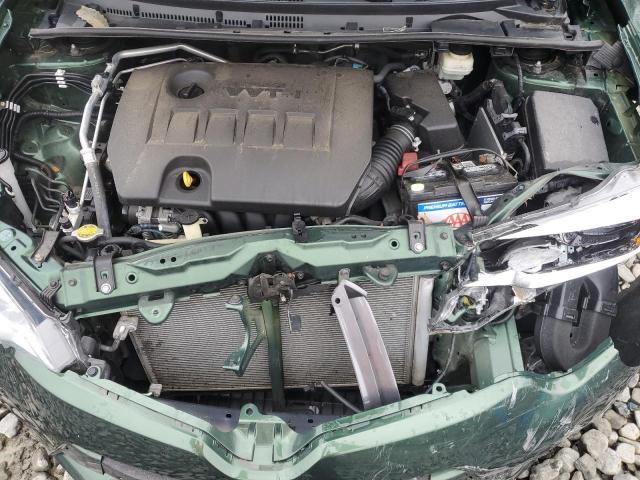 2T1BURHE1GC555265 - 2016 TOYOTA COROLLA L GREEN photo 11