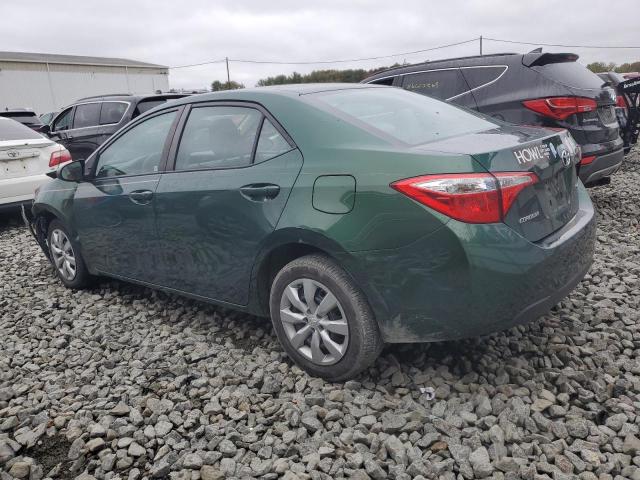 2T1BURHE1GC555265 - 2016 TOYOTA COROLLA L GREEN photo 2