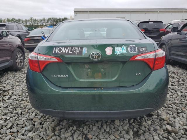 2T1BURHE1GC555265 - 2016 TOYOTA COROLLA L GREEN photo 6