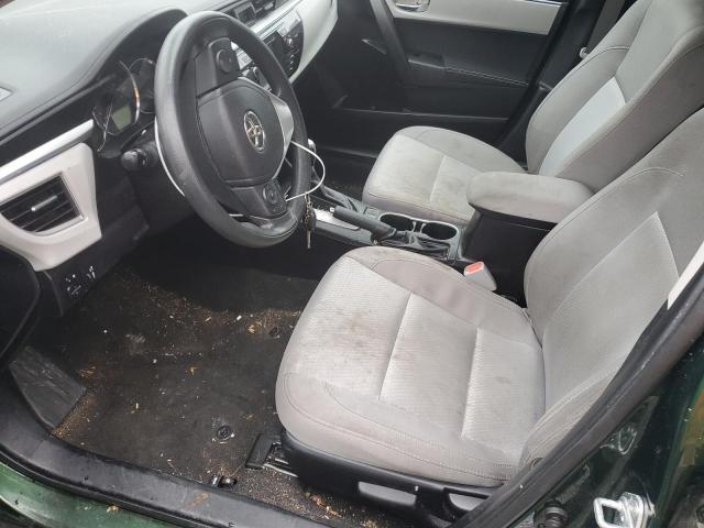 2T1BURHE1GC555265 - 2016 TOYOTA COROLLA L GREEN photo 7