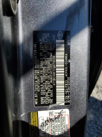 4T1BE46K17U679236 - 2007 TOYOTA CAMRY CE 蓝色 照片 12