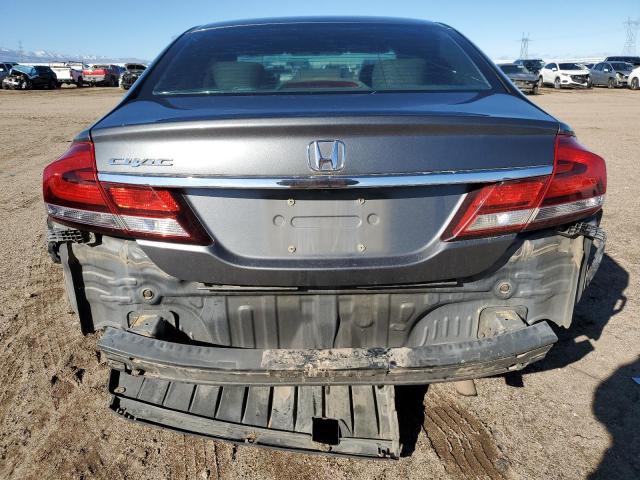 19XFB2F57DE239481 - 2013 HONDA CIVIC LX CHARCOAL photo 6