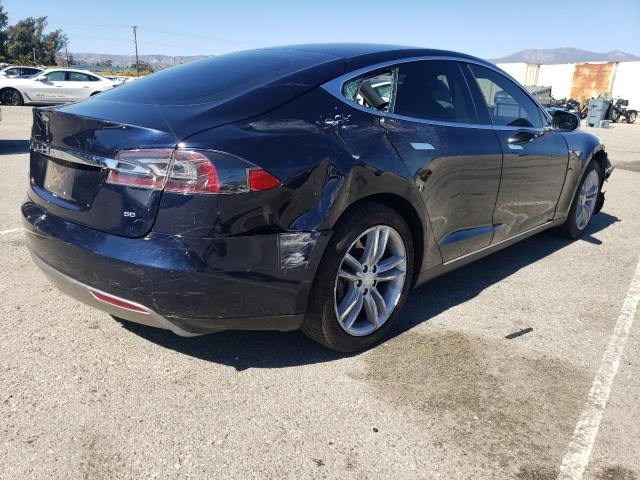 5YJSA1S11EFP48010 - 2014 TESLA MODEL S Синий фото 3