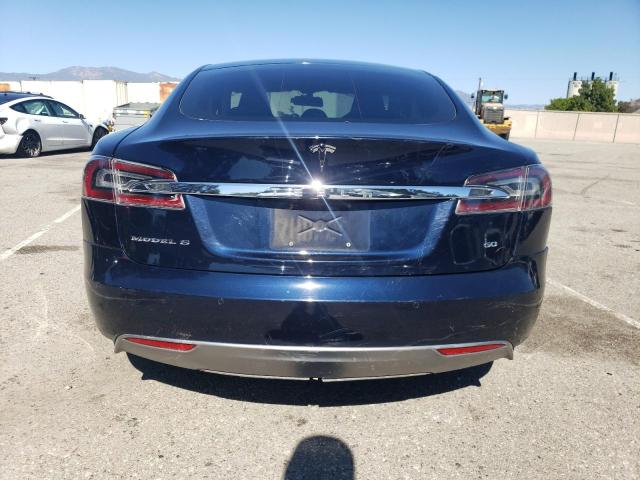 5YJSA1S11EFP48010 - 2014 TESLA MODEL S Синий фото 6
