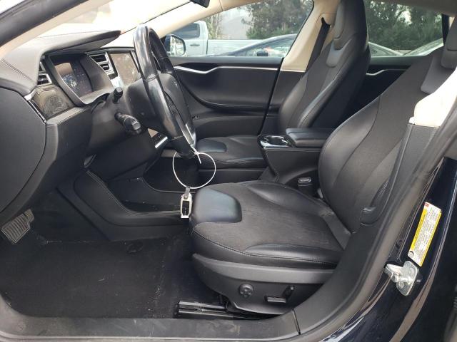 5YJSA1S11EFP48010 - 2014 TESLA MODEL S Синий фото 7