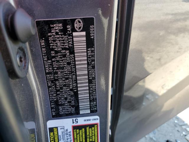 4T1B11HK3JU112556 - 2018 TOYOTA CAMRY L 石墨色 照片 12