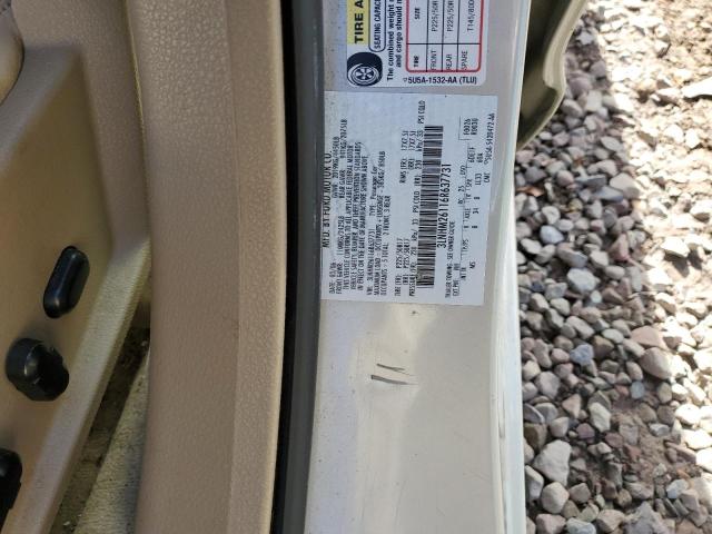 3LNHM26116R637731 - 2006 LINCOLN ZEPHYR BEIGE photo 12