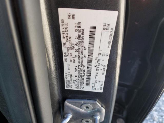 1FMCU9HD6JUB07198 - 2018 FORD ESCAPE SEL ნაცრისფერი ფოტო 13