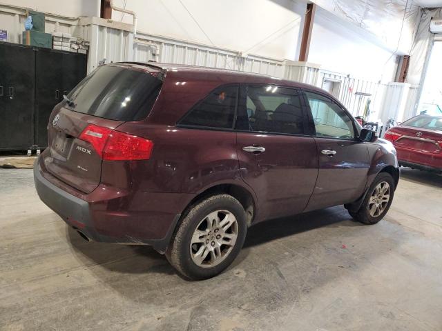 2HNYD28669H504499 - 2009 ACURA MDX TECHNOLOGY Burgund zdjęcie 3