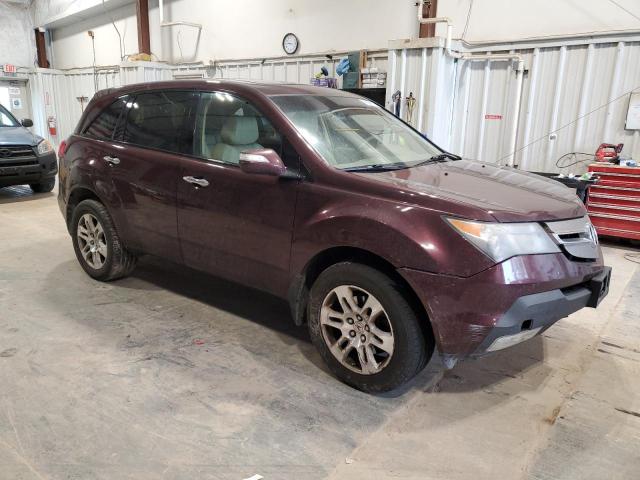 2HNYD28669H504499 - 2009 ACURA MDX TECHNOLOGY Burgund zdjęcie 4