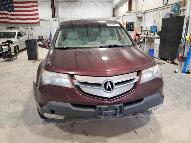2HNYD28669H504499 - 2009 ACURA MDX TECHNOLOGY Burgund zdjęcie 5