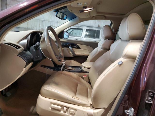 2HNYD28669H504499 - 2009 ACURA MDX TECHNOLOGY Burgund zdjęcie 7