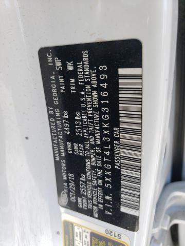 5XXGT4L3XKG316493 - 2019 KIA OPTIMA LX თეთრი ფოტო 13