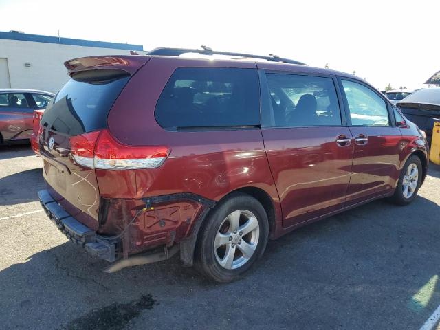 5TDYK3DC3BS063421 - 2011 TOYOTA SIENNA XLE BURGUNDY photo 3